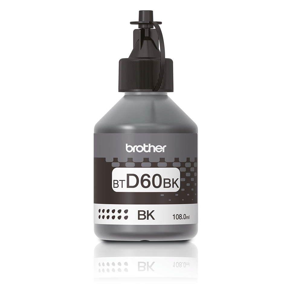BTD60BK Flacon de cerneală neagră, originală Brother, de mare capacitate